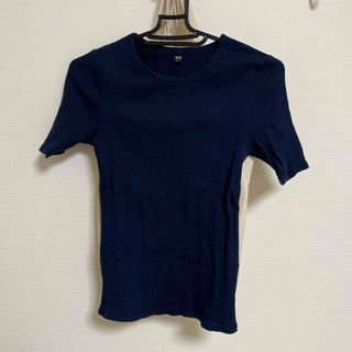 ユニクロ(UNIQLO)の半袖リブTシャツ(Tシャツ(半袖/袖なし))