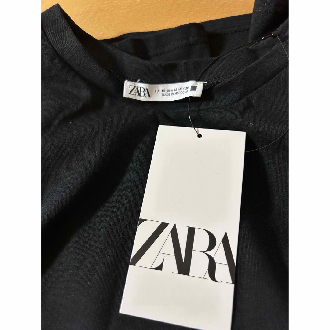 ZARA(ザラ)のZARA  ボリュームオーガンザトップス　M レディースのトップス(シャツ/ブラウス(半袖/袖なし))の商品写真