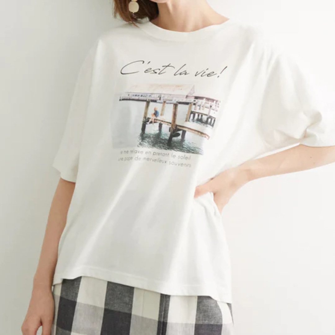 Rope' Picnic(ロペピクニック)のフォトプリントTシャツ レディースのトップス(Tシャツ(半袖/袖なし))の商品写真