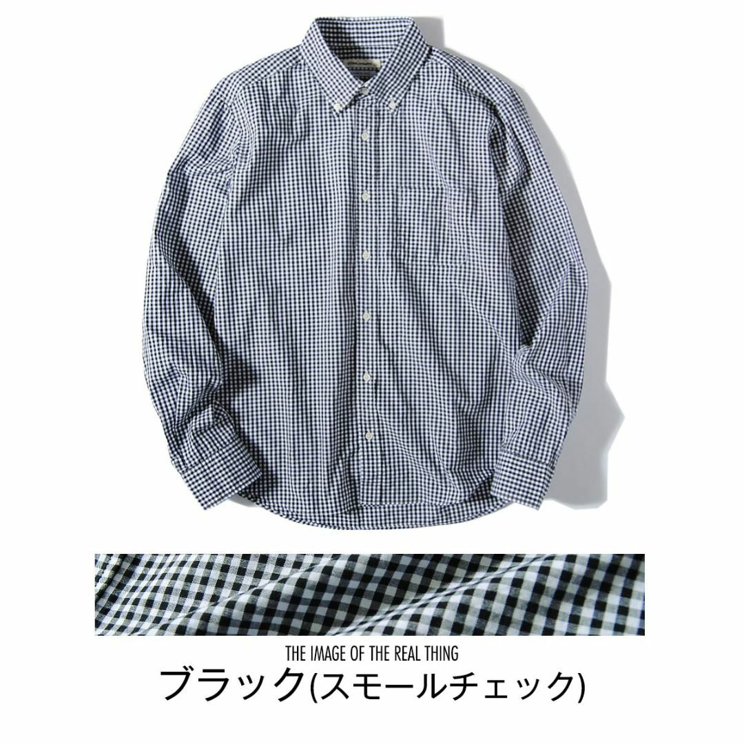 国産ギンガムチェック ブロード ボタンダウンシャツ/ciao メンズ 長袖 日本