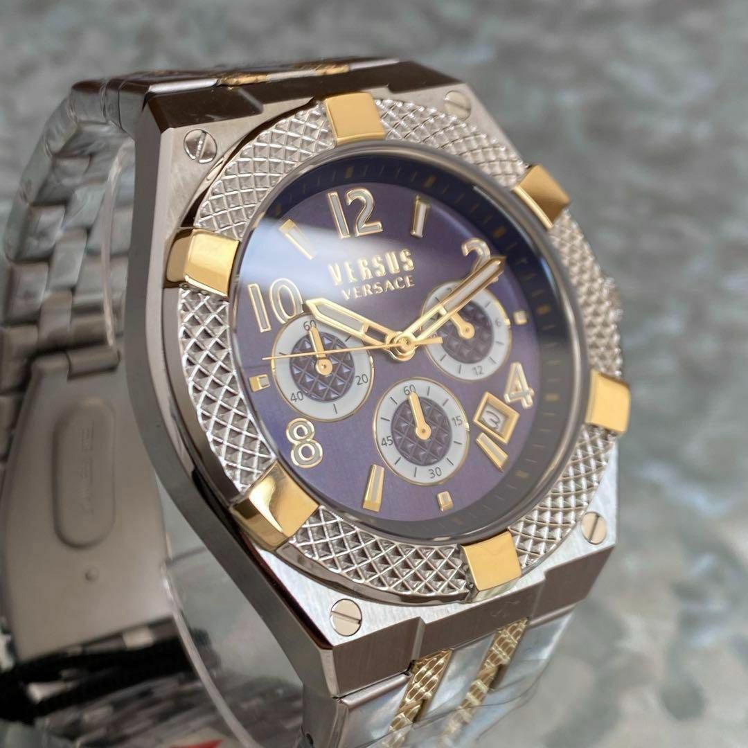 VERSACE - 【新品箱付き】ヴェルサーチ メンズ腕時計 シルバー
