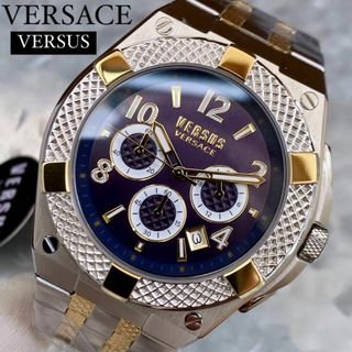 ヴェルサスヴェルサーチ シルバー 海外 クロノ メンズ腕時計 Versace