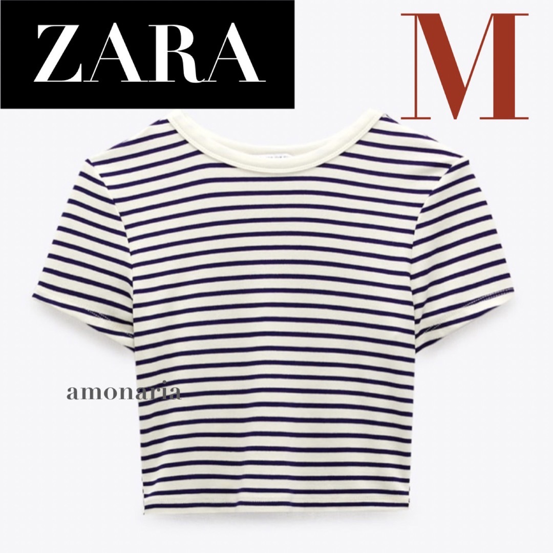 ZARA - 【新品/未着用】ZARA ファンシートップス ボーダートップスの