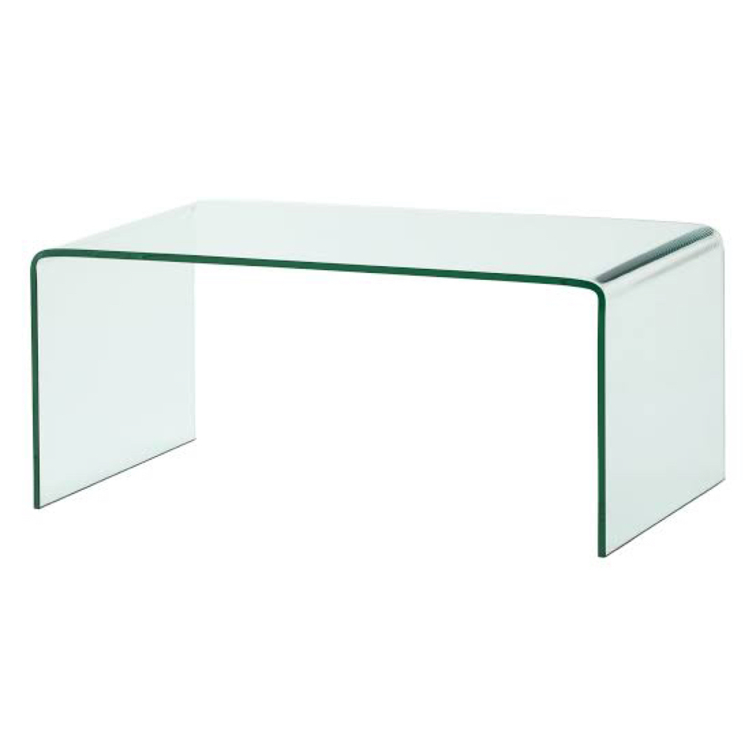 Francfranc ガラステーブル　ローテーブル