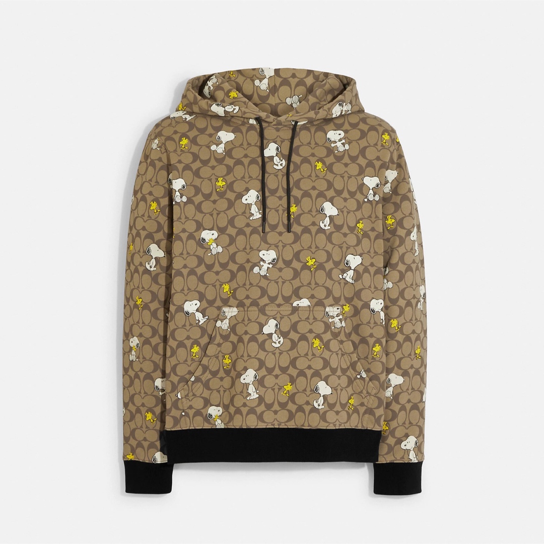 COACH 大人気!! シグネチャー スヌーピー フーディー パーカー M 新品-