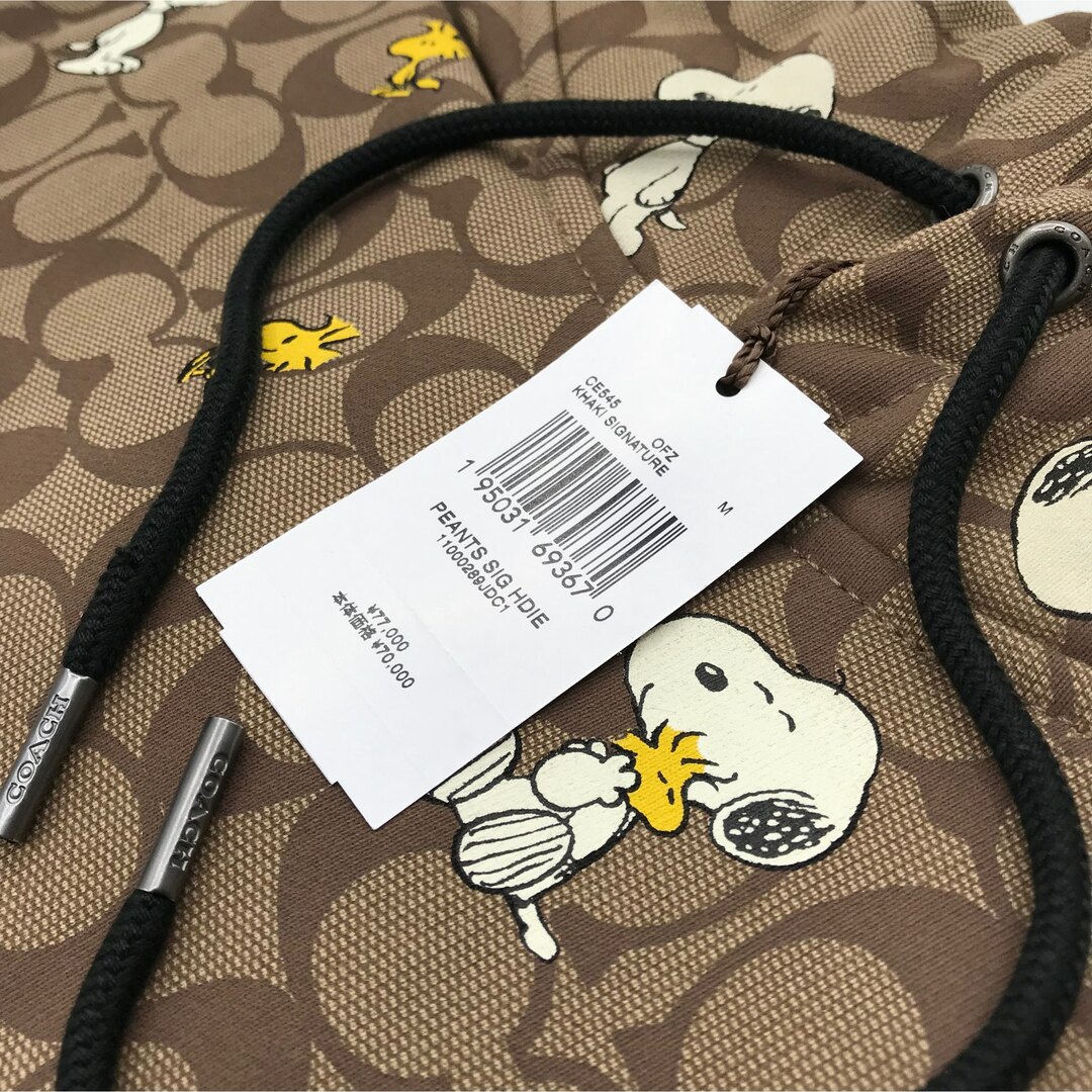 COACH 大人気!! シグネチャー スヌーピー フーディー パーカー M 新品-
