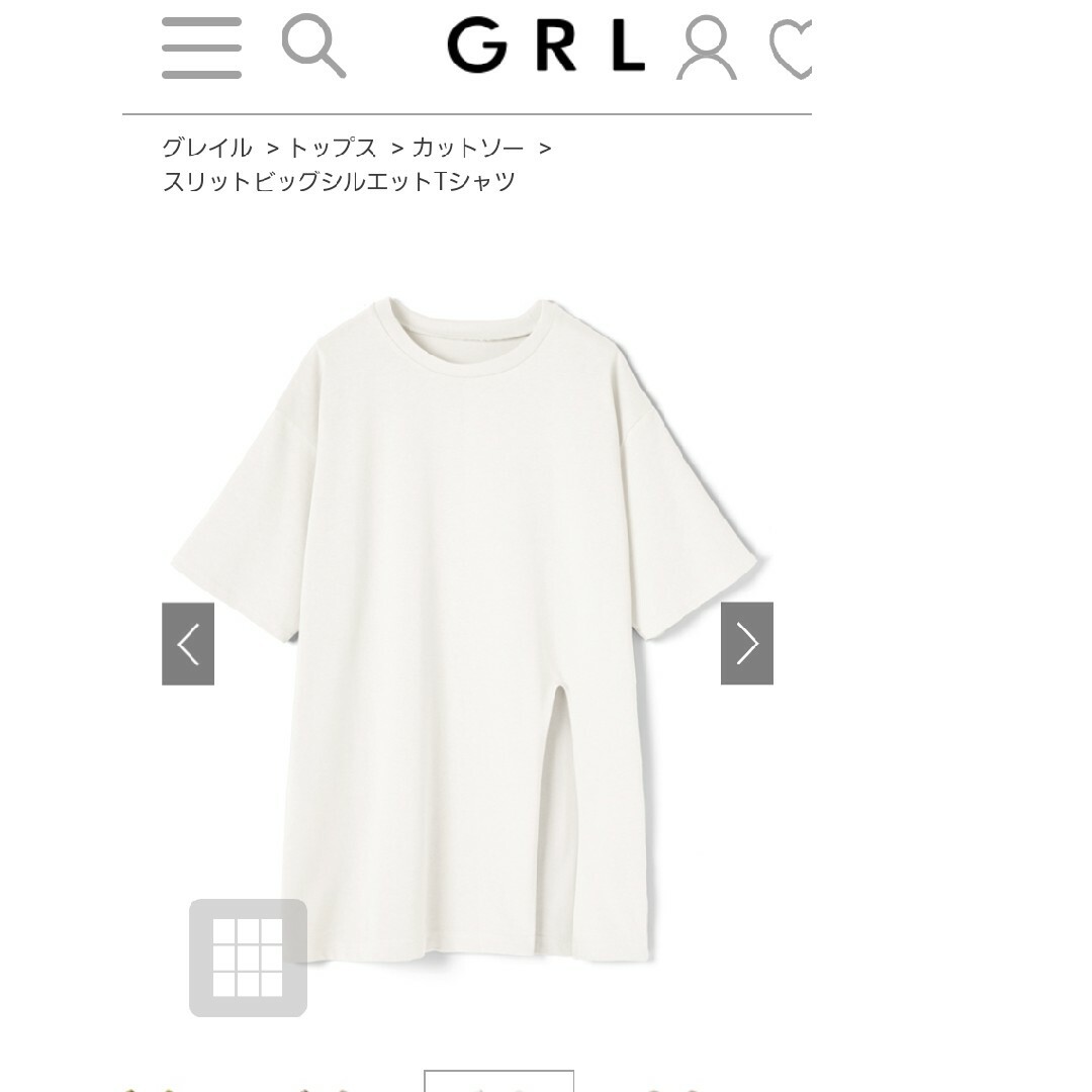 GRL(グレイル)のチッププさん専用　グレイル　新品　Tシャツ　ロング丈　ユニクロ　GU レディースのトップス(Tシャツ(半袖/袖なし))の商品写真