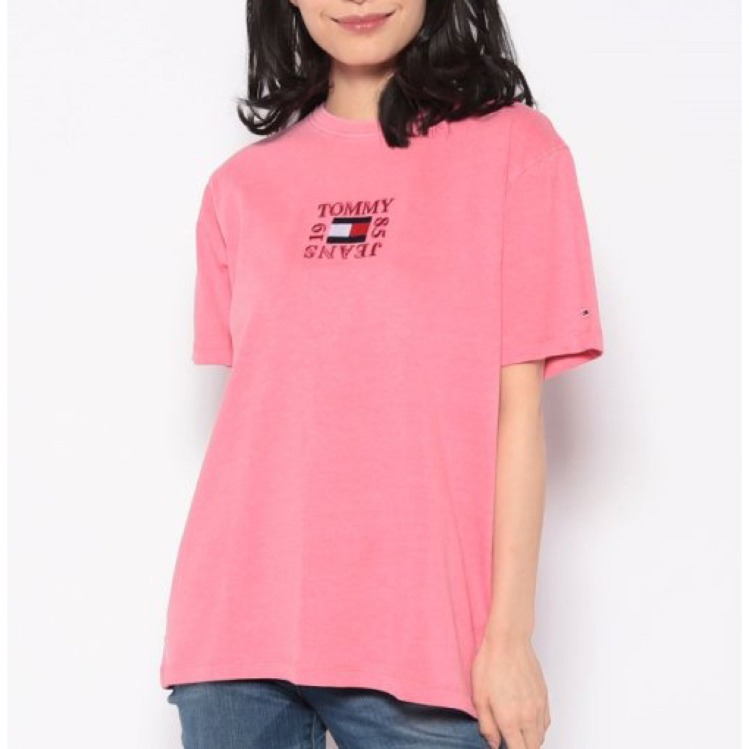 新品✨タグ付き♪トミーヒルフィガー  Tシャツ　綿　コットン　ピンク系　大特価