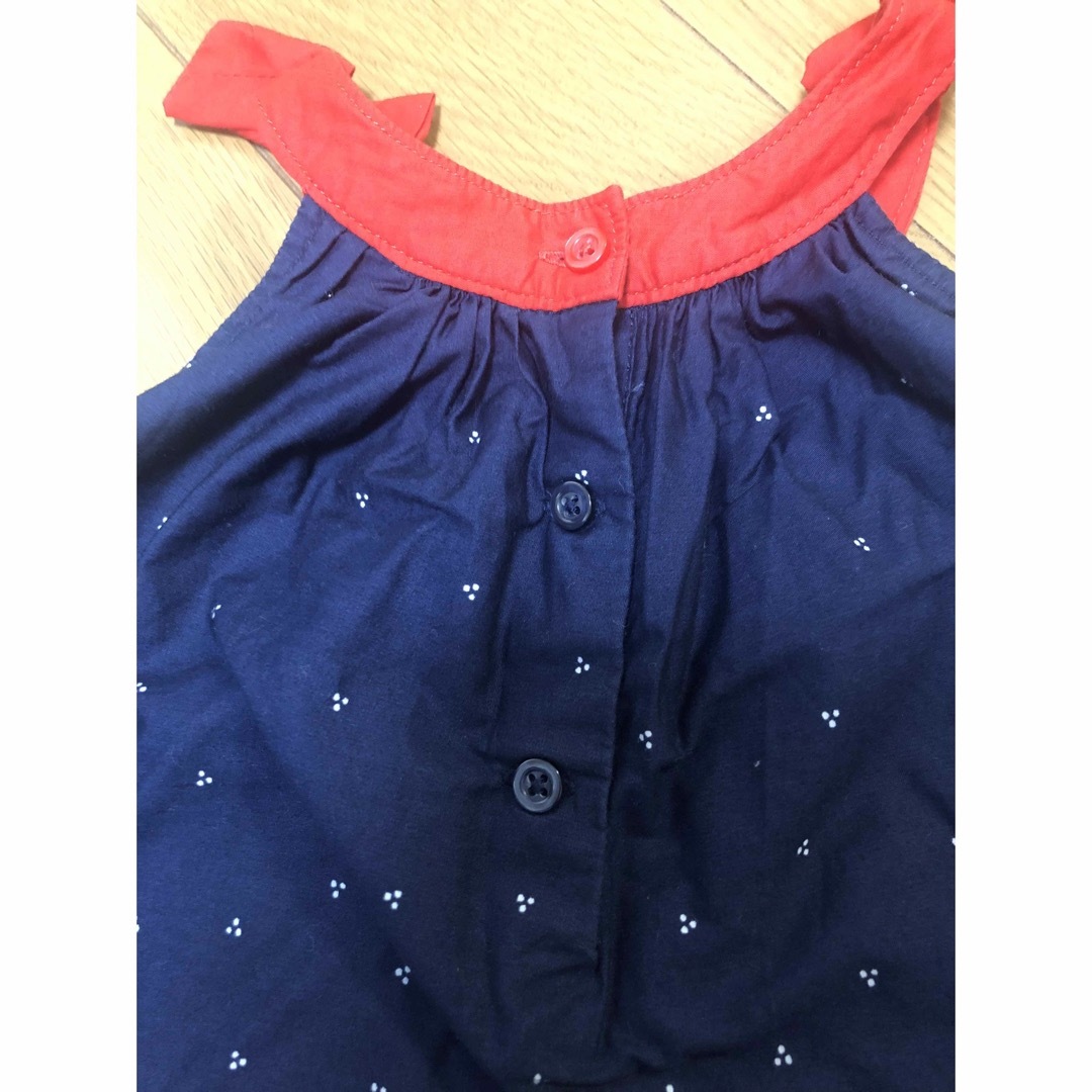 babyGAP(ベビーギャップ)のbaby Gapベビーギャップ ワンピース　80 花柄 キッズ/ベビー/マタニティのベビー服(~85cm)(ワンピース)の商品写真