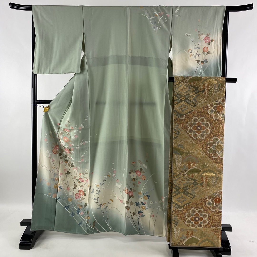 人気在庫 訪問着 美品 秀品 身丈163cm 裄丈66cm 正絹 の通販 by ...