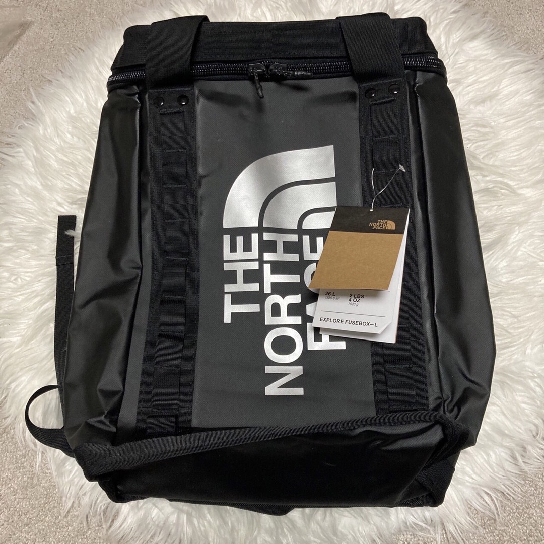 THE NORTH FACE(ザノースフェイス)の新品　ザノースフェイス　ブラック×ホワイト　BCヒューズボックスL メンズのバッグ(バッグパック/リュック)の商品写真