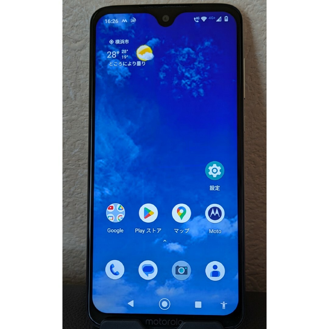 Motorola(モトローラ)のMotorola moto g7 XT1962-5 Clear White スマホ/家電/カメラのスマートフォン/携帯電話(スマートフォン本体)の商品写真