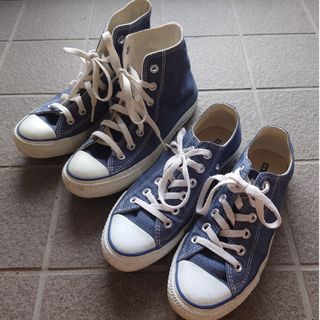 オールスター(ALL STAR（CONVERSE）)のコンバース ネイビー 24cm ローカット&ハイカット(スニーカー)