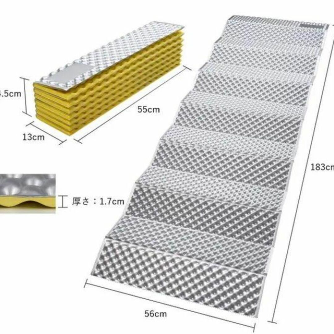 【❤超軽量❣5秒で瞬時に開閉できて使い勝手＆利便性抜群♪❤】キャンプマットスポーツ/アウトドア