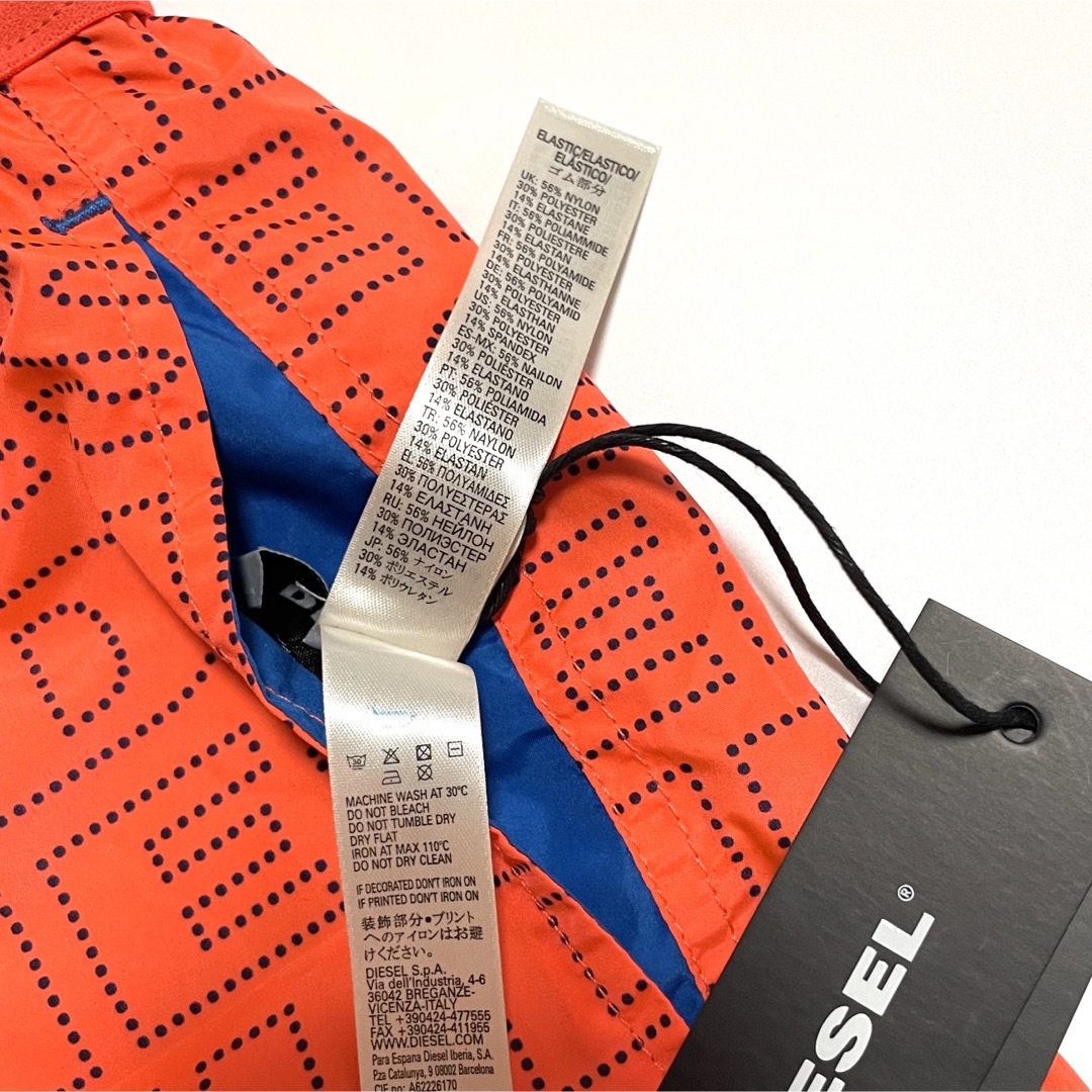 【新品】L ディーゼル ショートパンツ ロゴ リバーシブル アウトドア ブルー