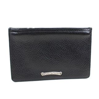 クロムハーツ(Chrome Hearts)のクロムハーツ　ポーチ　ブラック　財布　黒　新品同様　美品　ポーチ　q924　【中(長財布)