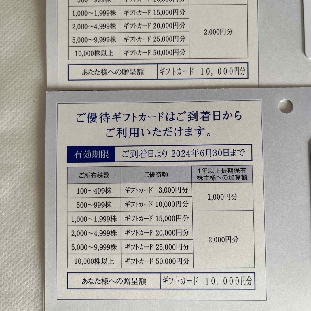 エディオン株主優待20000円分　最新　記録あり配達優待券/割引券