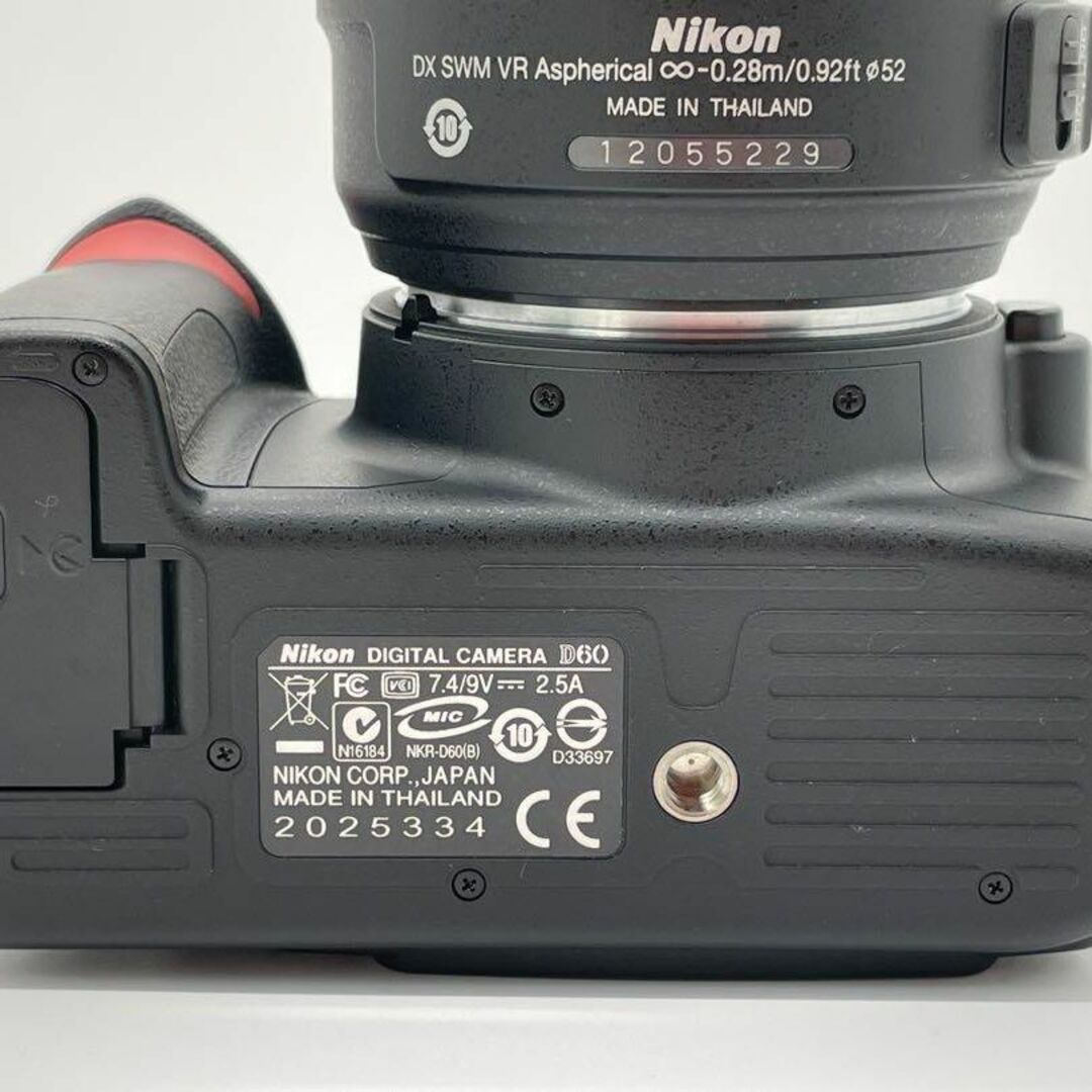 スマホ転送OK! Nikon ニコン 一眼レフ D60 レンズセット #1348 5