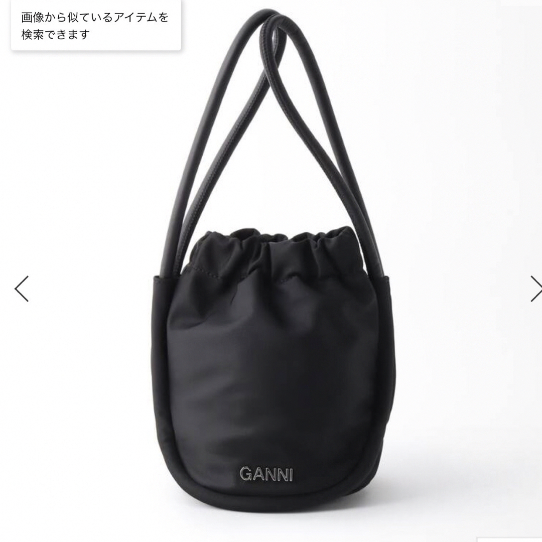GANNI knot bag ガニー ノット バッグ ノットバック 巾着 - www ...