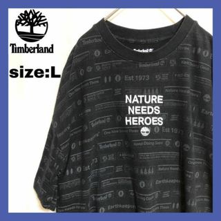 ティンバーランド(Timberland)のTimberland 総柄 Tシャツ 刺繍ロゴ ビッグシルエット ゆるだぼ(Tシャツ/カットソー(半袖/袖なし))