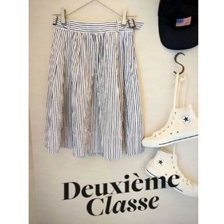 DEUXIEME CLASSE(ひざ丈スカート ・ ホワイト/白色系)のフリマ DEUXIEME CLASSE(ひざ丈スカート ・ ホワイト/白色系)のフリマ
