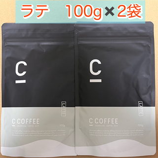 モリナガセイカ(森永製菓)の【2袋】C COFFEE チャコールコーヒーダイエット　ラテ　100g(ダイエット食品)