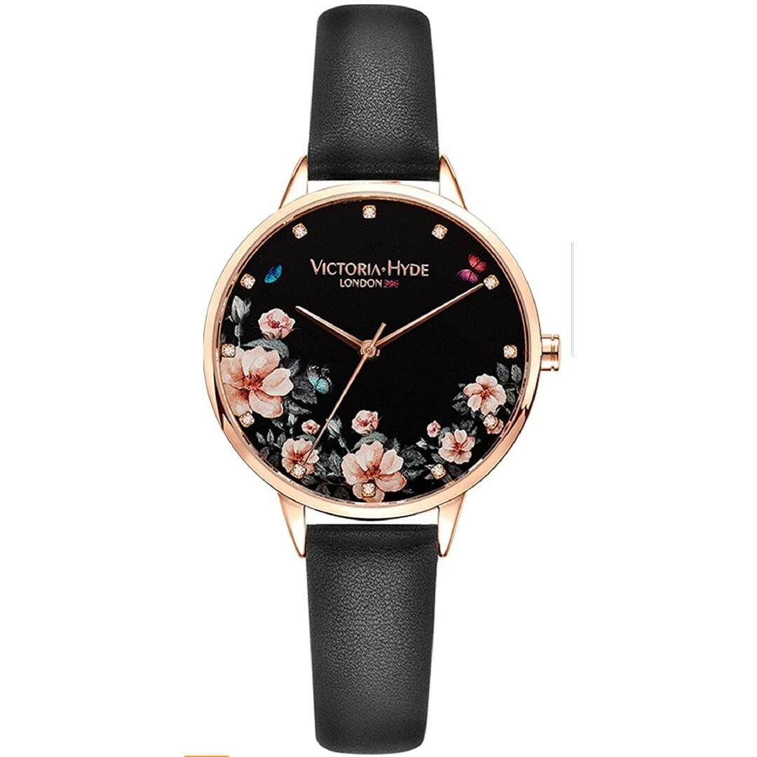 【在庫処分】VICTORIA  LONDON  腕時計　レディース 可愛い 花柄時計mimi