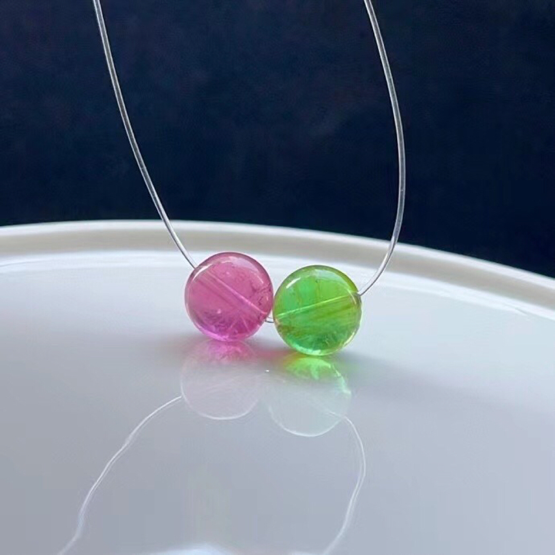 高級】トルマリン 丸玉 10.5mm - 各種パーツ