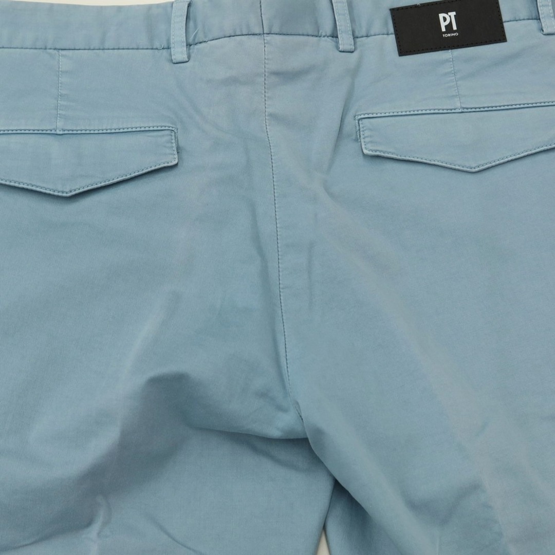 【新品アウトレット】ピーティートリノ デニム PT TORINO DENIM HOUSE コットン カジュアルスラックス パンツ ライトブルー【サイズ32】【メンズ】