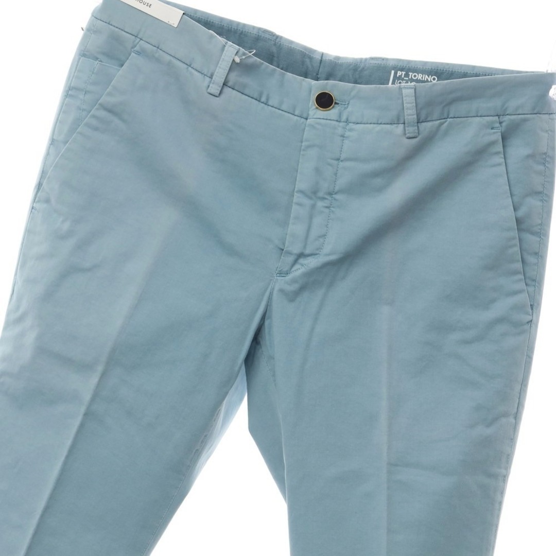 【新品アウトレット】ピーティートリノ デニム PT TORINO DENIM HOUSE コットン カジュアルスラックス パンツ ライトブルー【サイズ32】【メンズ】 1