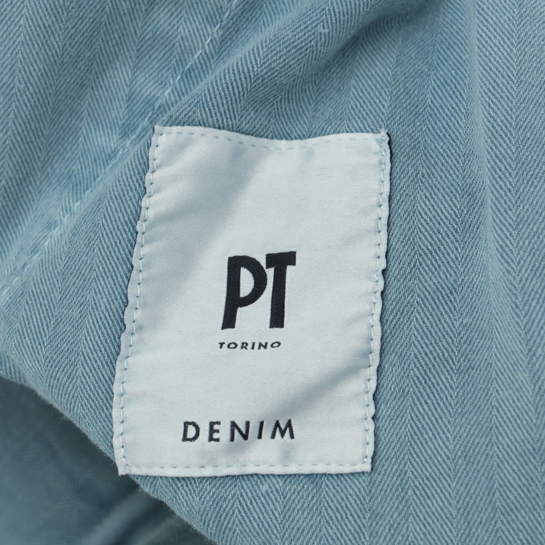 【新品アウトレット】ピーティートリノ デニム PT TORINO DENIM HOUSE コットン カジュアルスラックス パンツ ライトブルー【サイズ32】【メンズ】 7