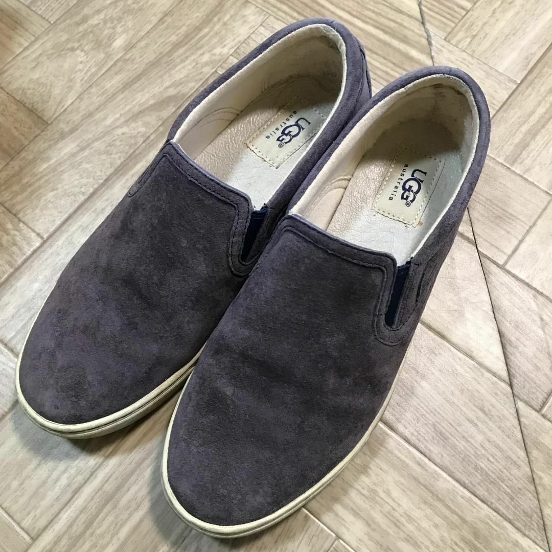 25678　タ　UGG　スリッポン スニーカー スエード 　パープル　25cm | フリマアプリ ラクマ