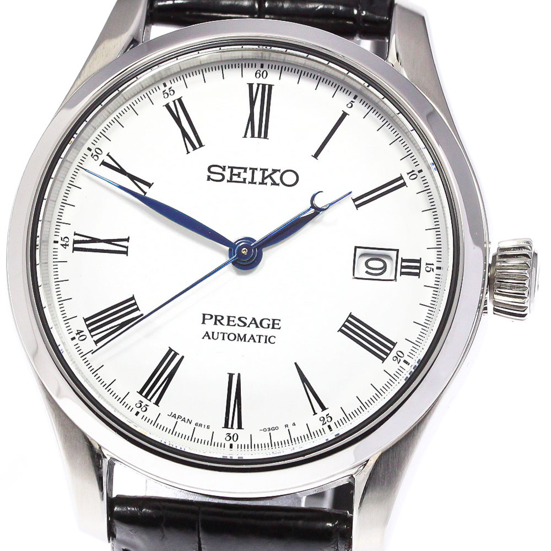 SEIKO PRESAGE 自動巻き 腕時計 デイト 箱付き メンズ