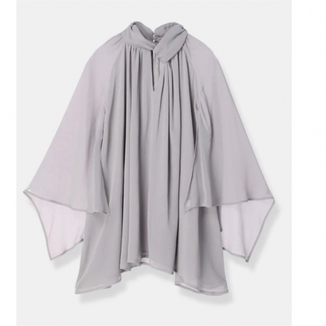 LAUBEBLANC Cape sleeve Chiffon Blouseの通販 by Mia｜ラクマ