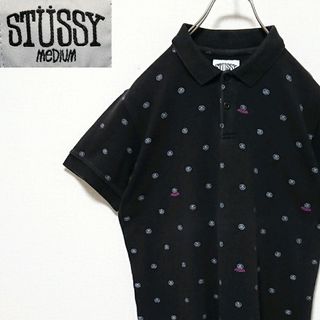 STUSSY - 激レア 希少 ステューシー 総柄 SSリンク ロゴ 半袖 メンズ