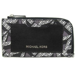 マイケルコース(Michael Kors)のマイケルコース コインケース 36F1LCOE6B BLK/WHT MLTI(名刺入れ/定期入れ)