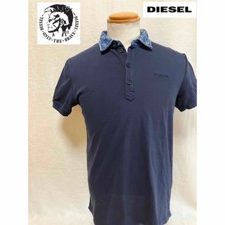 ディーゼル(DIESEL)のDIESEL メンズ ポロシャツ ネイビー(ポロシャツ)