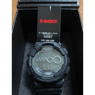 ジーショック(G-SHOCK)の【新品】Gショック GD-100-1BJF ブラック G-SHOCK(腕時計(デジタル))