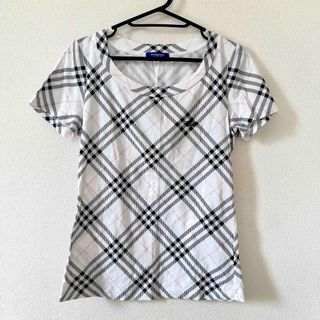 バーバリー(BURBERRY)の美品　BURBERRY チェック柄 半袖カットソー　ノバチェック(Tシャツ(半袖/袖なし))