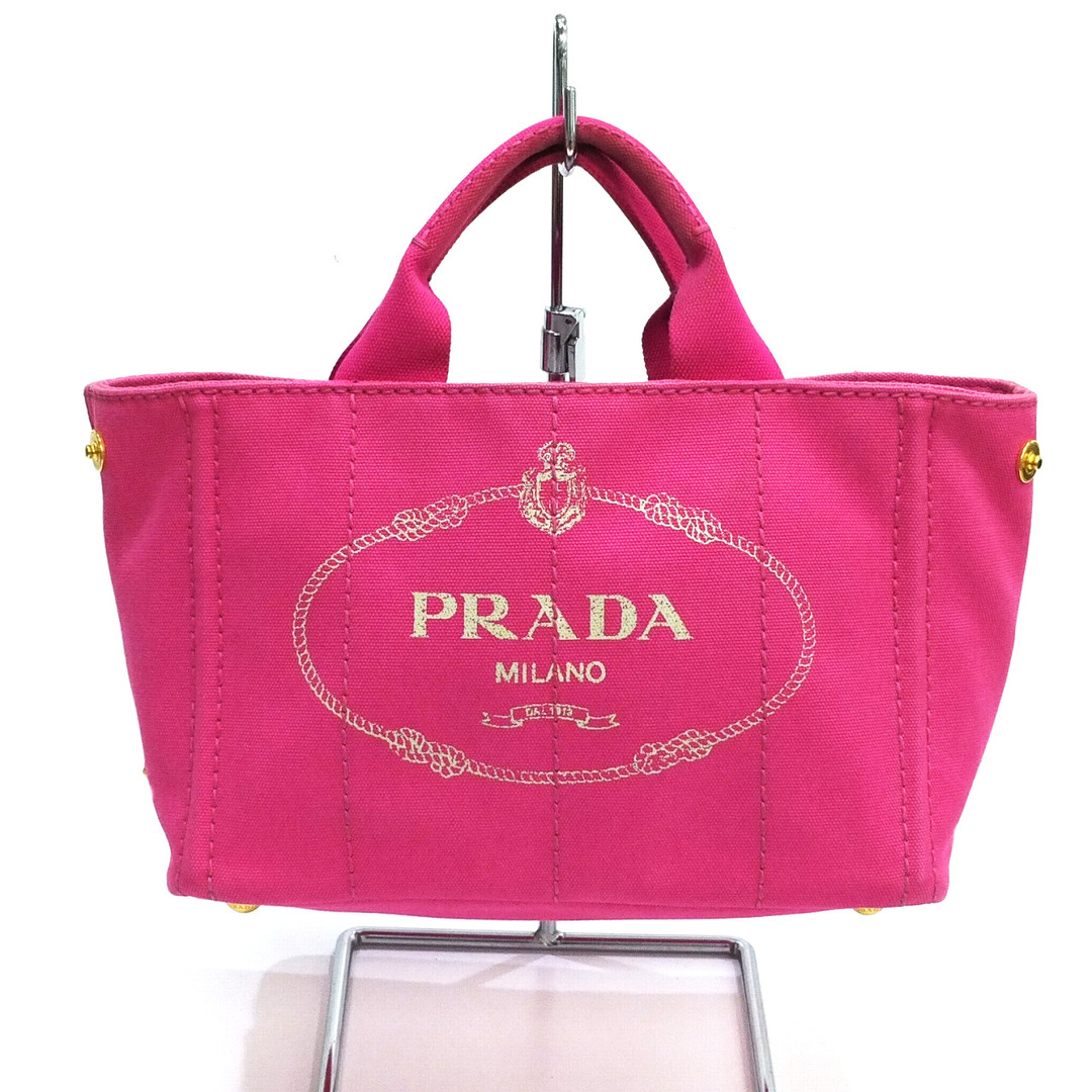 PRADA - PRADA プラダ カナパ トートバッグ ハンド ピンク キャンバス