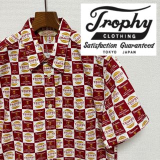 美品■TROPHY CLOTHING■チェッカー 総柄 ブロックチェック シャツ(シャツ)