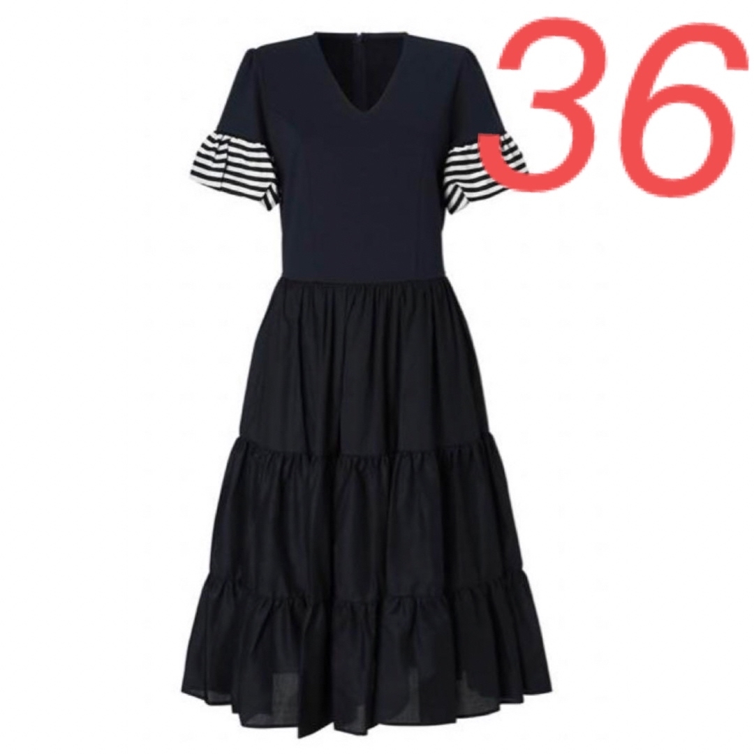 ボーダーズアットバルコニー ワンピース TIERED TEE DRESS-