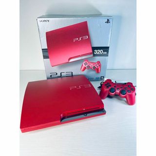 E05】SONY PS3 本体 320GB CECH-3000B レッド 赤-