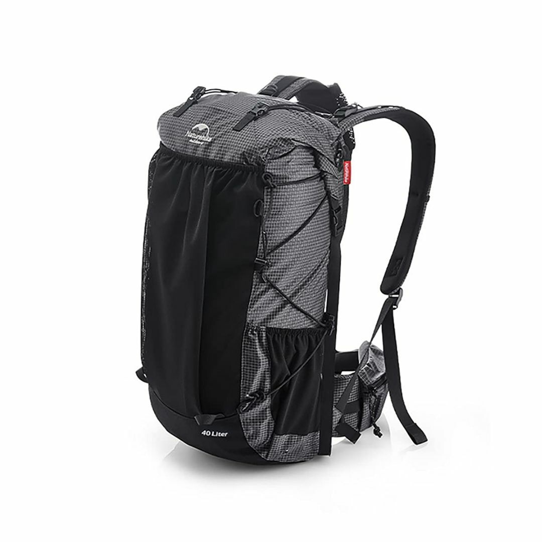 約106kg耐荷重【色: ブラック 40L+5L】Naturehike 公式ショップ バックパック