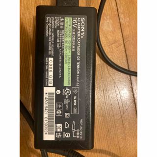 Sony VAIO パソコン 充電器 VGP-AC16V13(ノートPC)