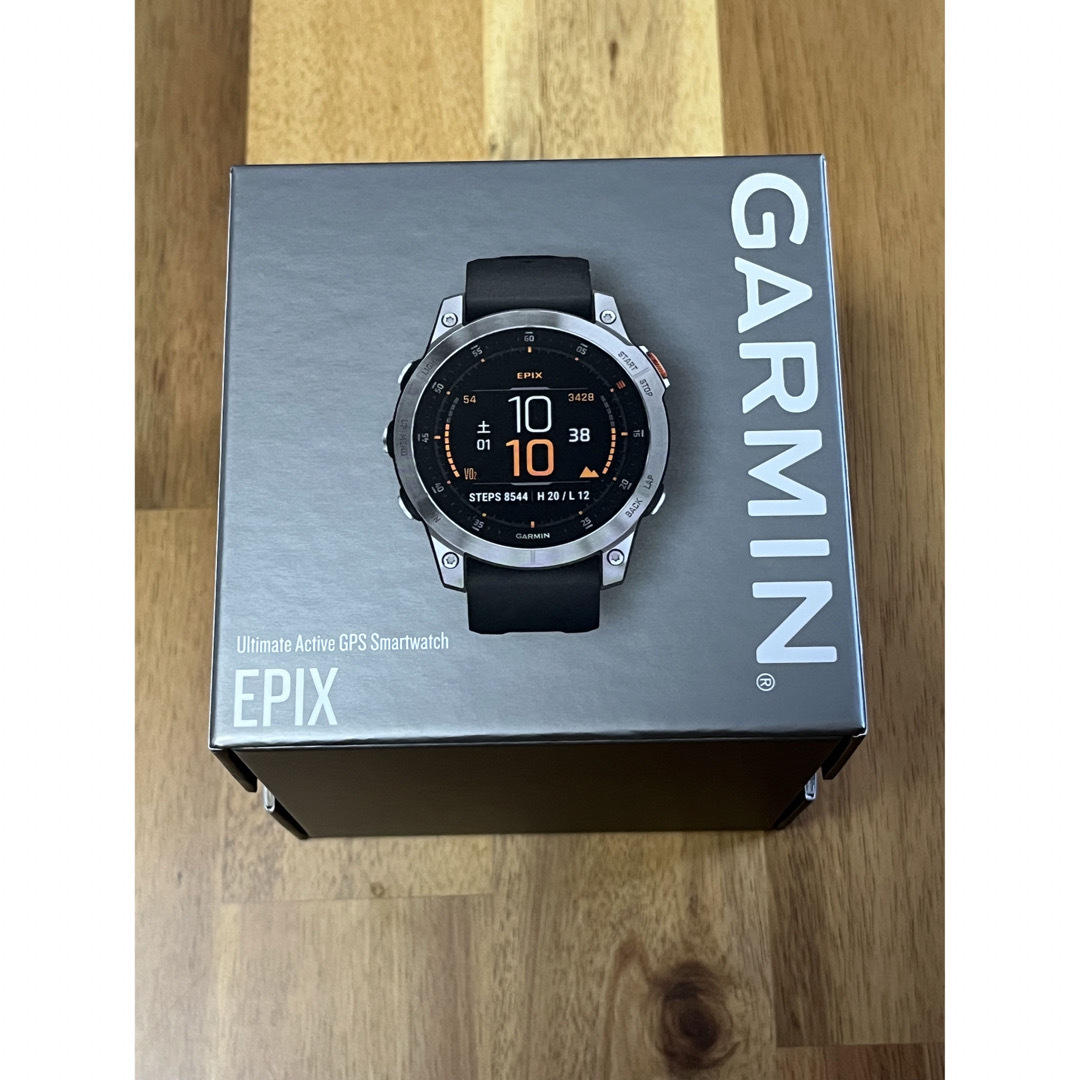 GARMIN epix Steel ガーミン 2023年6月購入腕時計(デジタル)