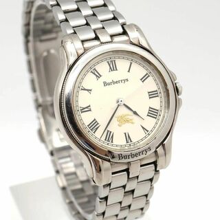 バーバリー(BURBERRY)の《一点物》BURBERRY 腕時計 オフホワイト ロゴベゼル ドレス(腕時計(アナログ))