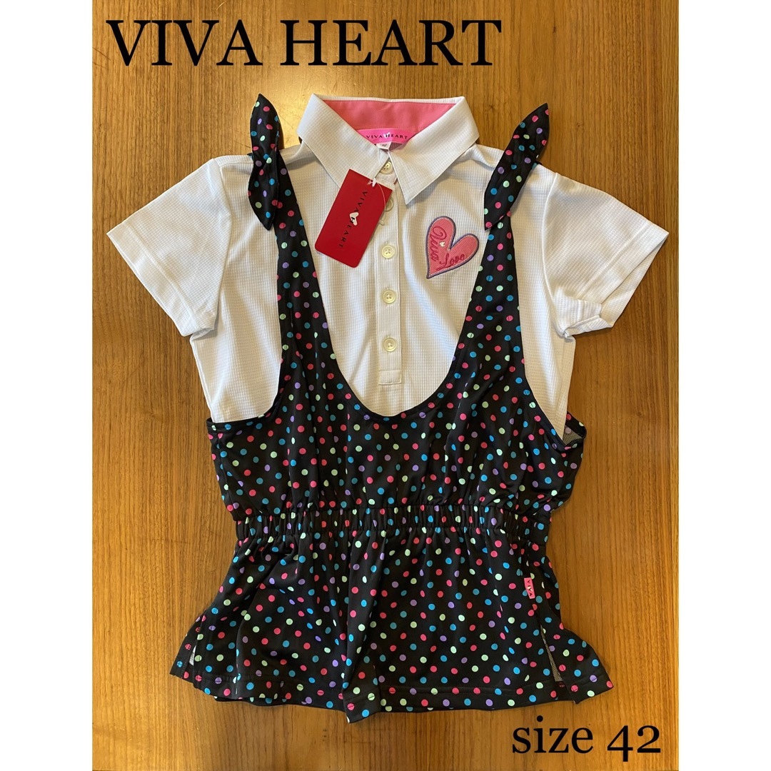 新品VIVA HEART 半袖レディースゴルフウェア