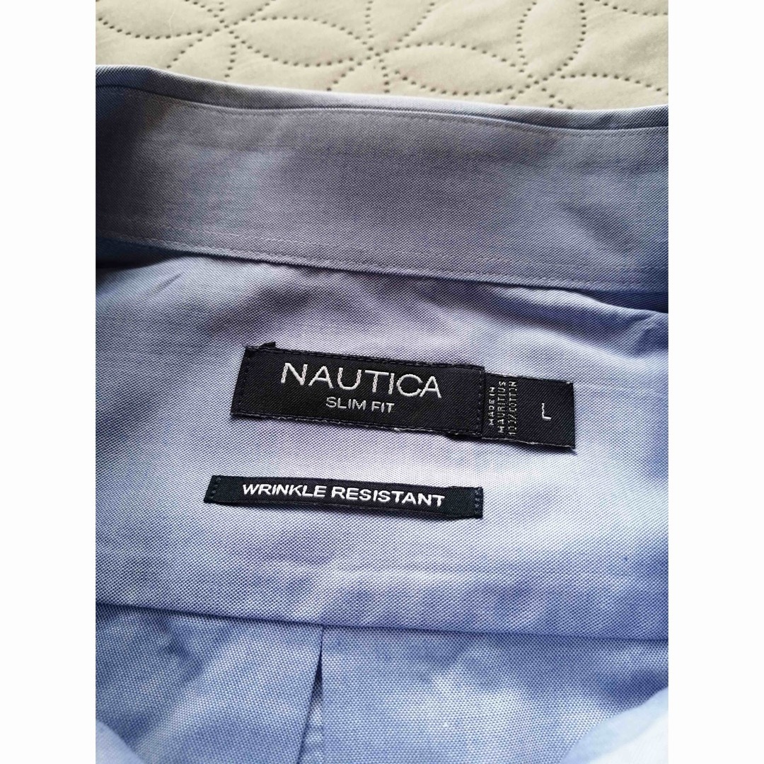 NAUTICA(ノーティカ)のNAUTICA◇ノーティカ ボタンダウンシャツ スリムフィット L ブルー メンズのトップス(シャツ)の商品写真