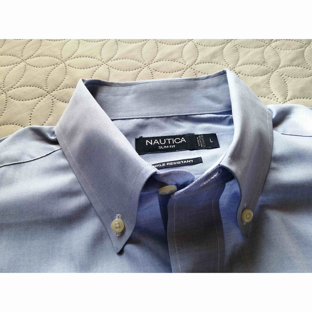 NAUTICA(ノーティカ)のNAUTICA◇ノーティカ ボタンダウンシャツ スリムフィット L ブルー メンズのトップス(シャツ)の商品写真